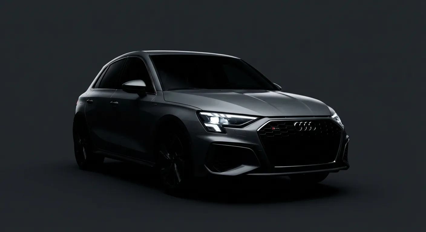 Essai Audi A3 SPB 35 TDI S Tronic S Line : Avis & Fiche Vue rapprochée du phare LED et de la calandre Audi A3 S Line