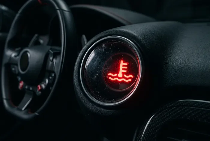 Signification de chaque voyant sur Alfa Romeo Giulietta Gros plan sur un voyant lumineux sur le tableau de bord d'une voiture